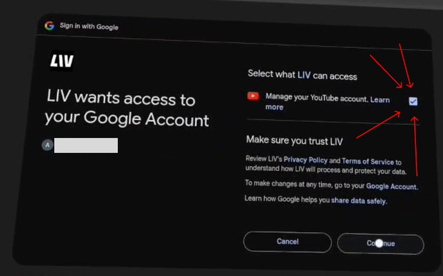 Youtube Scope Warning