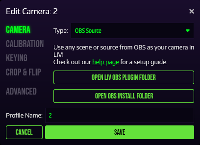 Camera Obs Plugin