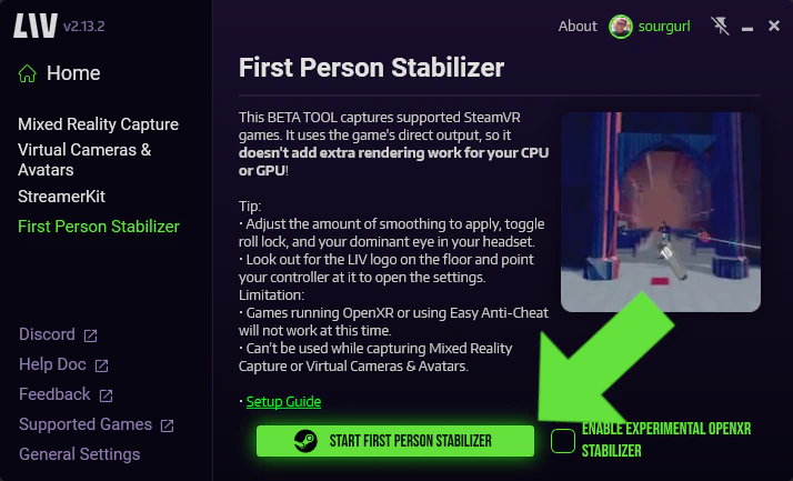 Startfirstpersonstabilizer
