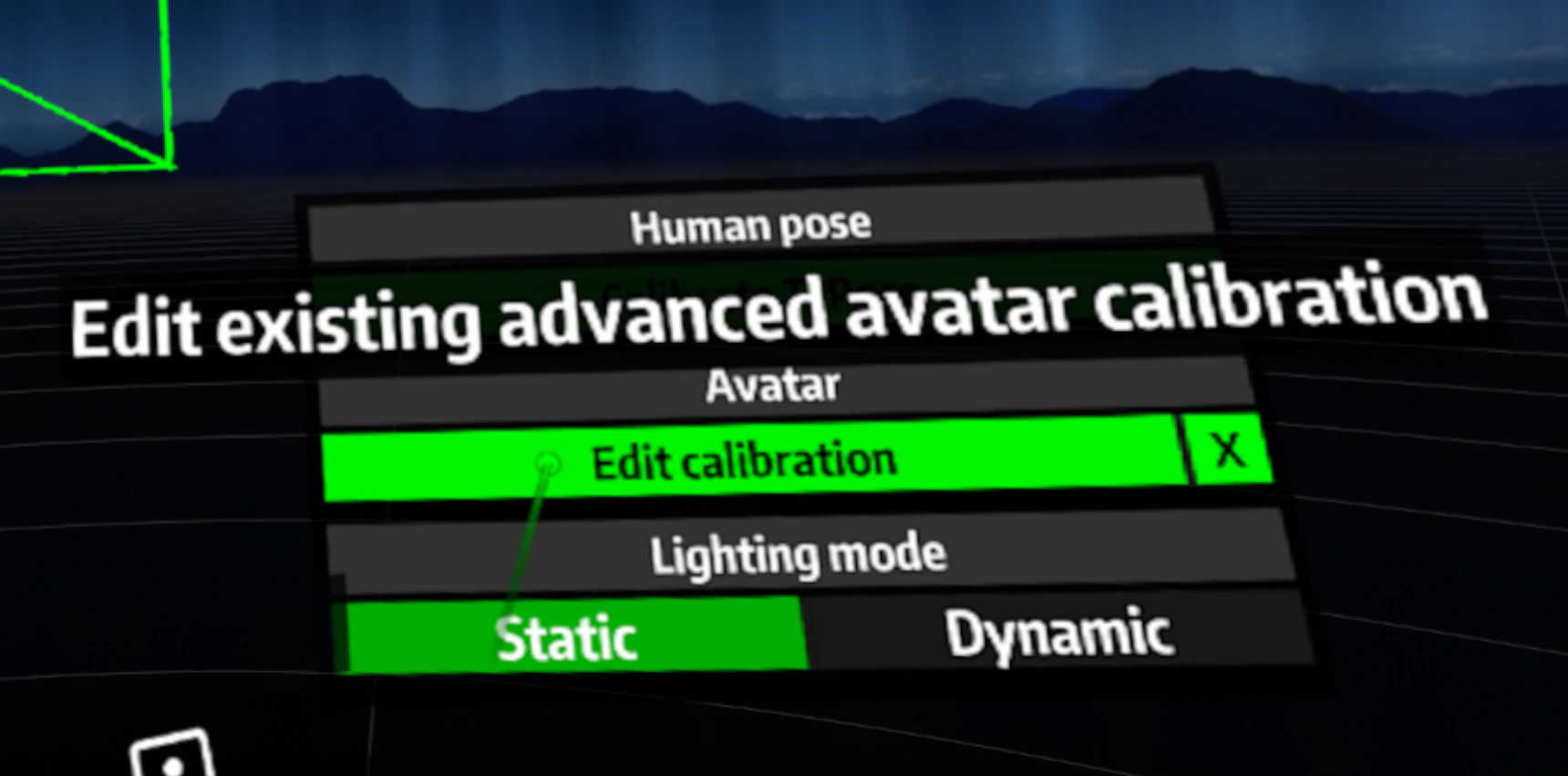 Edit Calibration