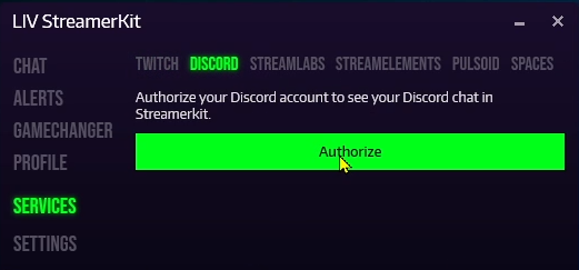 Streamerkit Discordtab