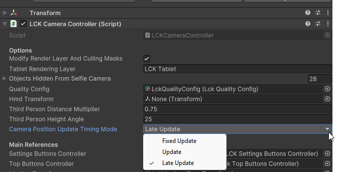 Unitycamerapositionupdatetiming