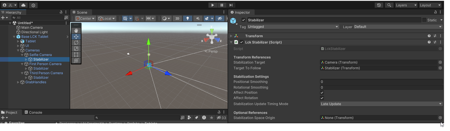 Unitystabilizerupdatetiming