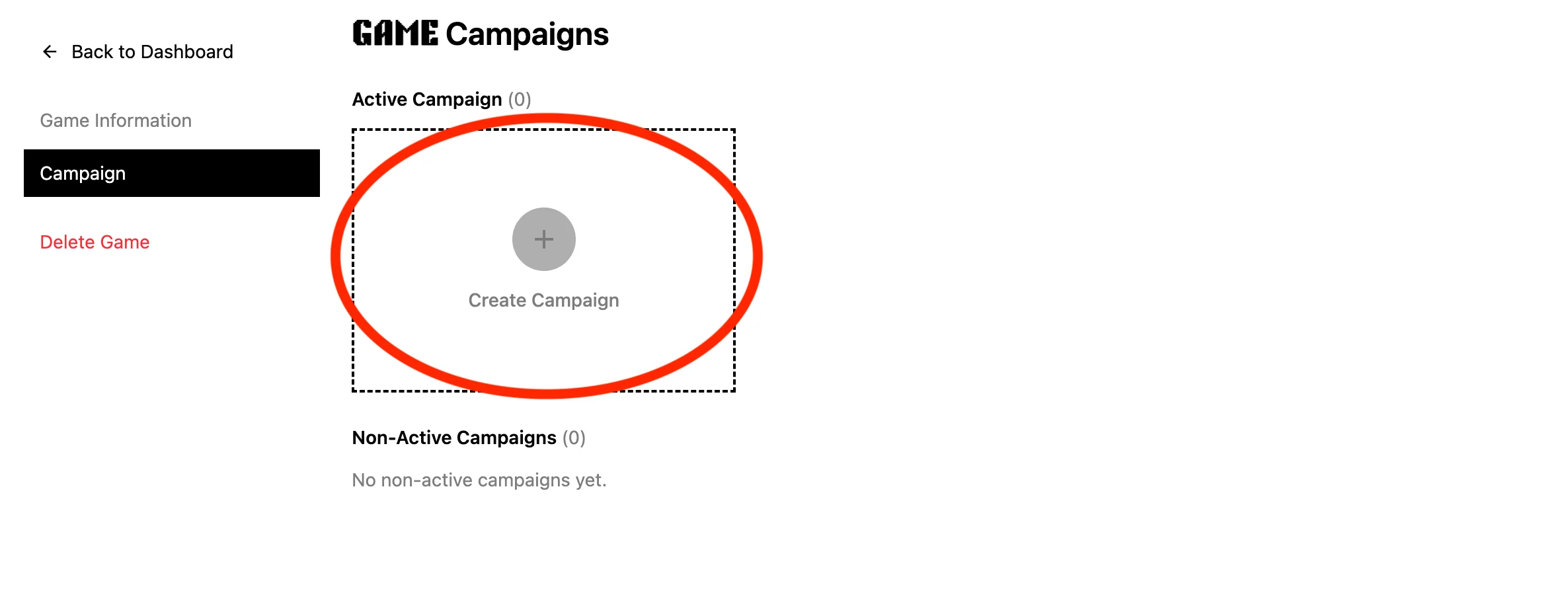 Tombol Create Campaign