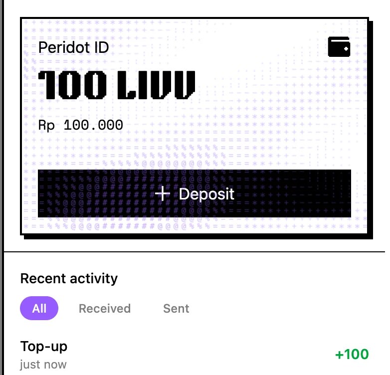 Balance increased after top-up