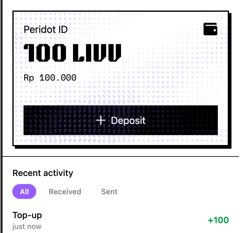 Balance increased after top-up
