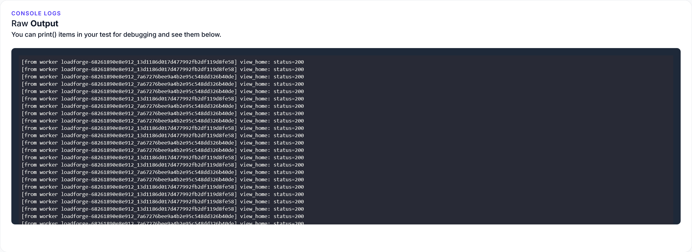 Debug Logs