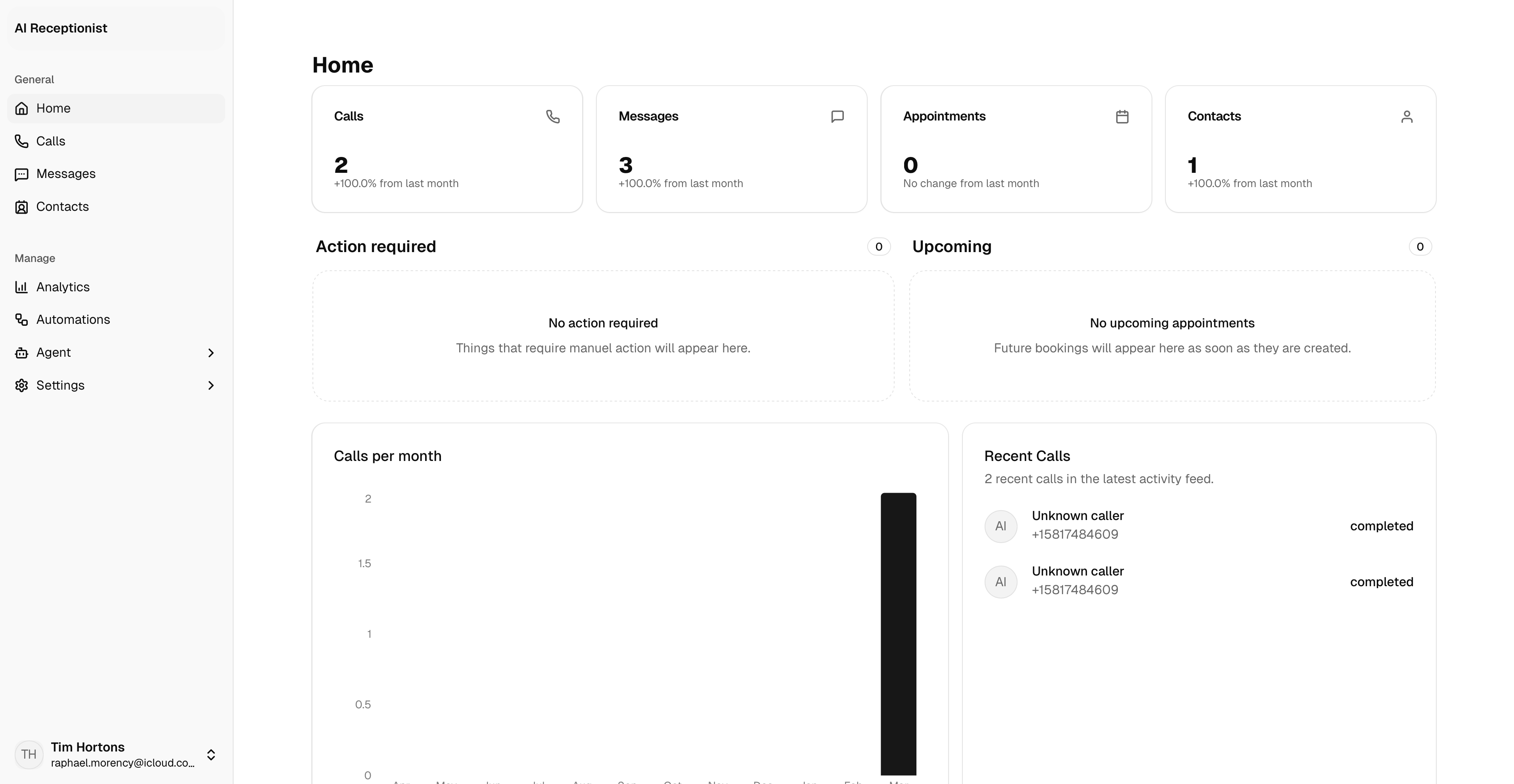 LobbyStack Home dashboard