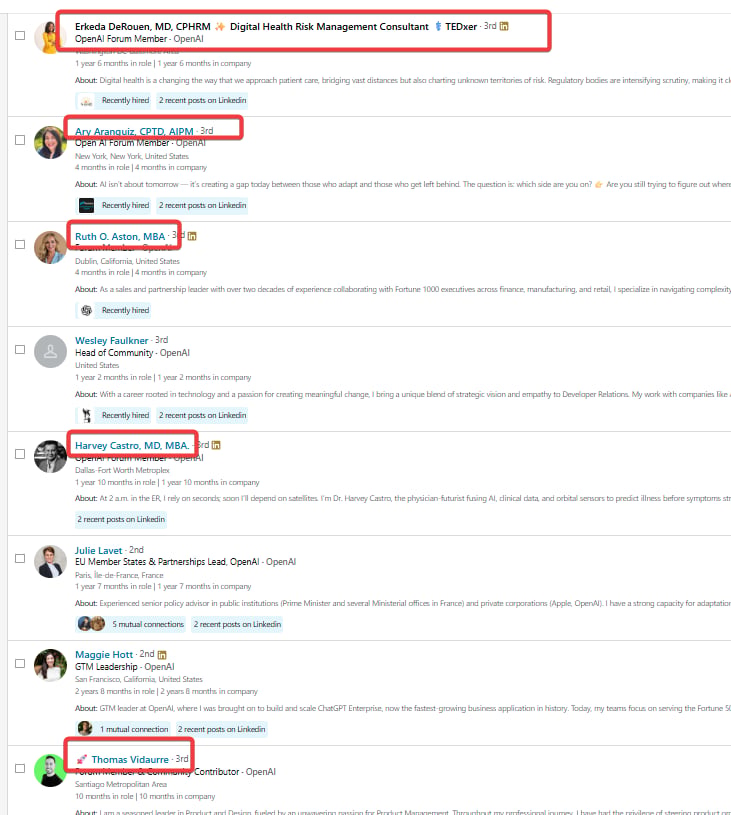 LinkedIn names with emojis and credentials