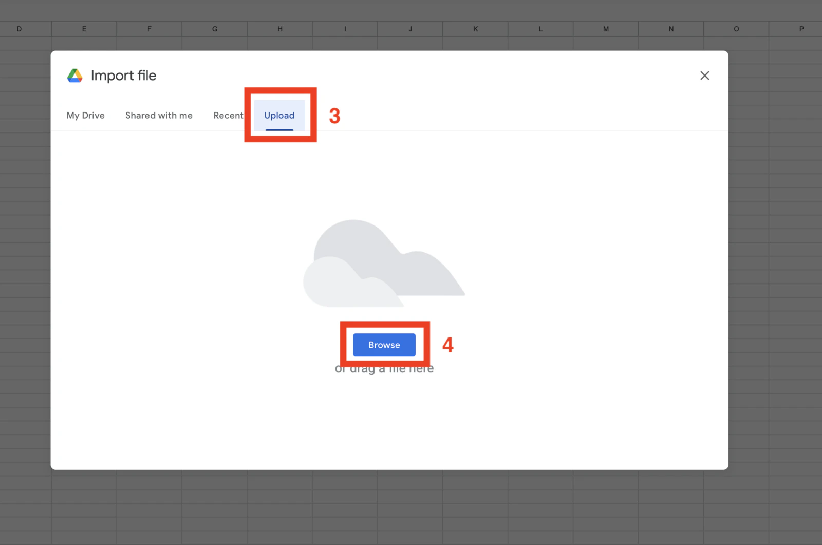 Click Upload and Browse