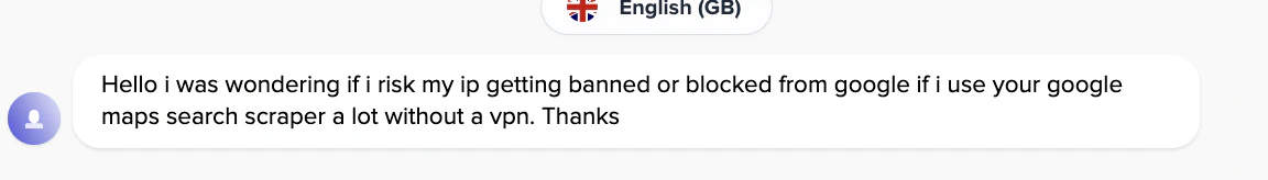 Will Google ban my IP for using lobstr.io?