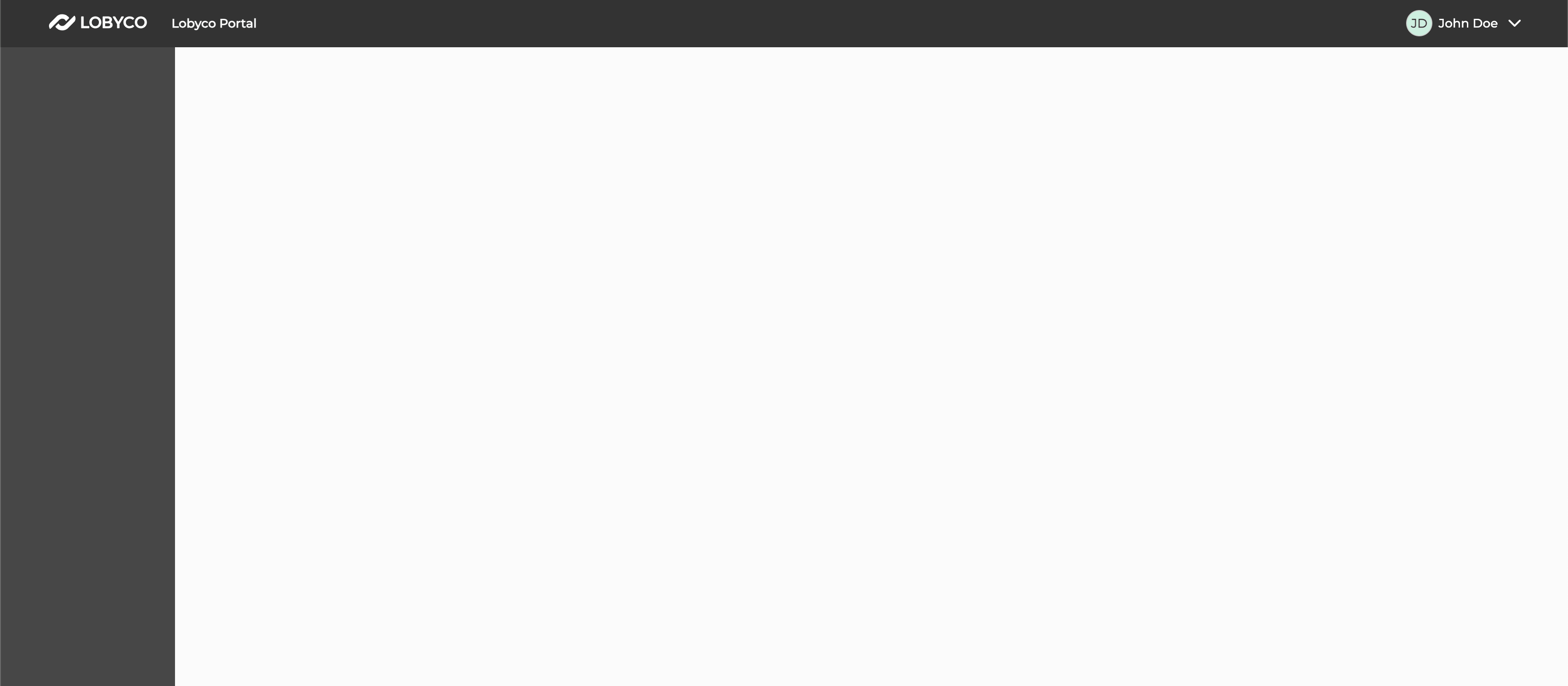 Screenshot from Lobyco Admin Portal - Setting up access