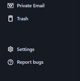 Report Bug button location in Web Vault