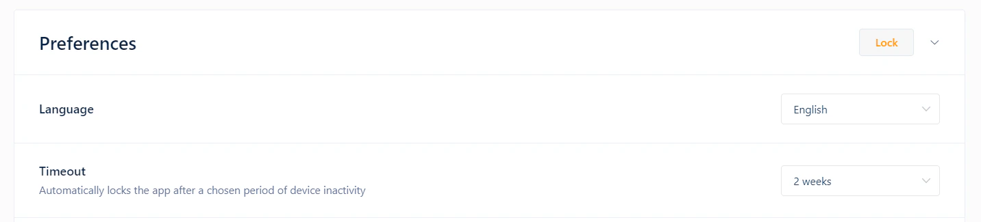 Language settings on Web/Desktop