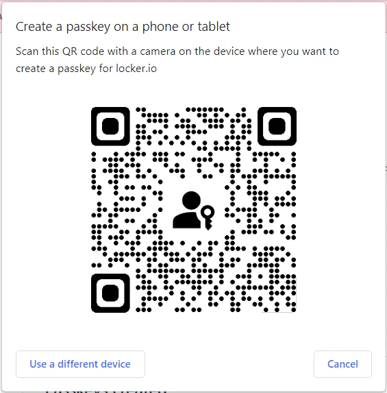 QR code authentication