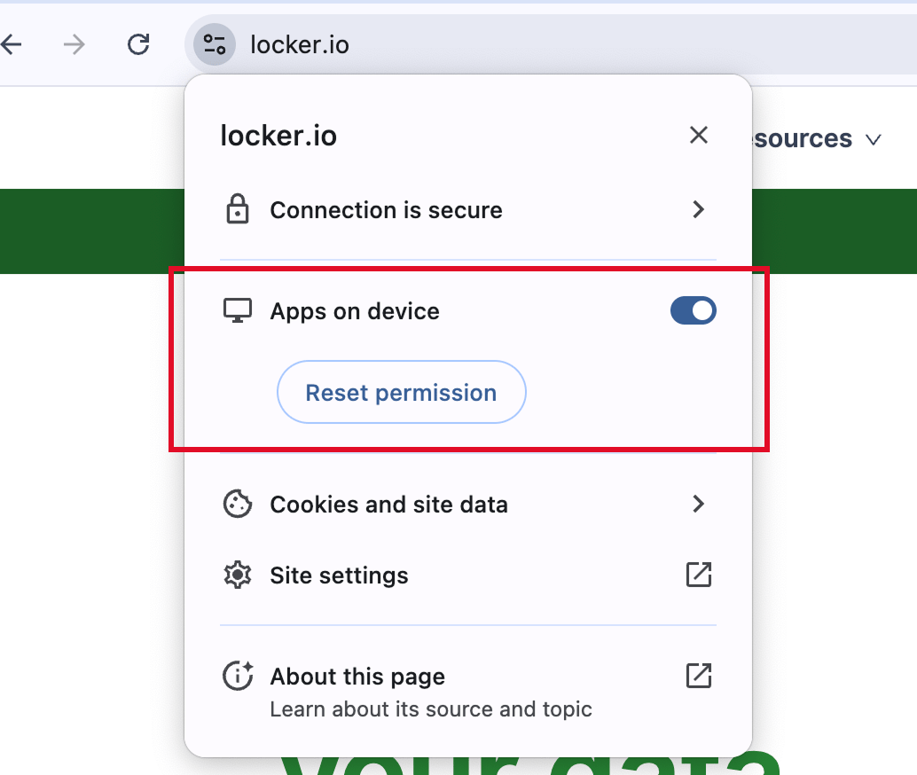 Allow opening desktop app from browser