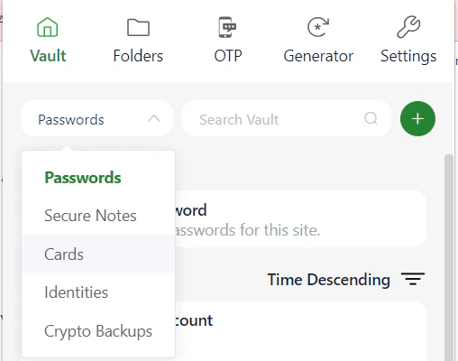 Add a new item on the extension