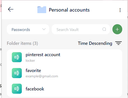 Add an item to a folder