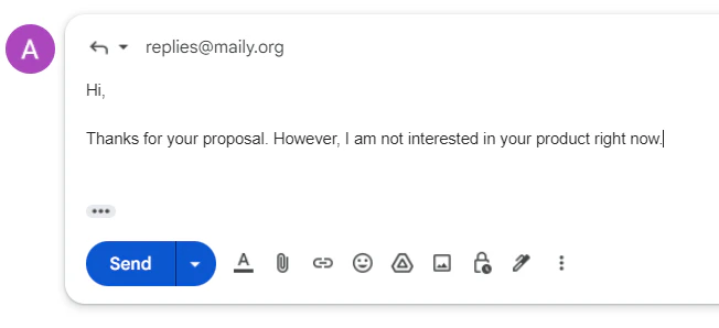 Reply to an email through an alias
