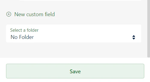 Select folder on extension