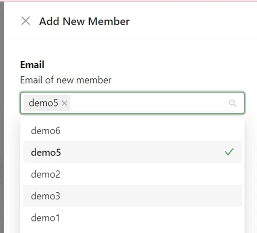 Add new member form