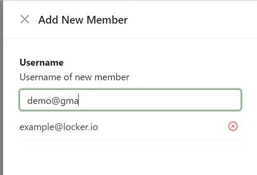 Add new member form
