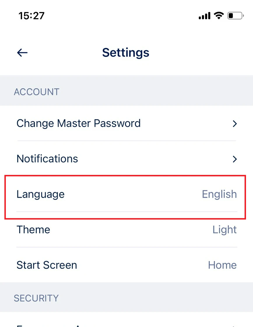 Thay đổi ngôn ngữ trên Di động