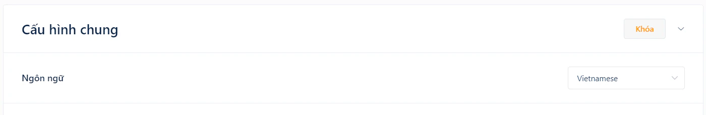 Thay đổi ngôn ngữ trên Web Vault