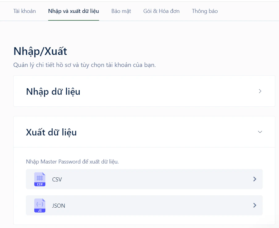 Xuất dữ liệu trên Web và Máy tính