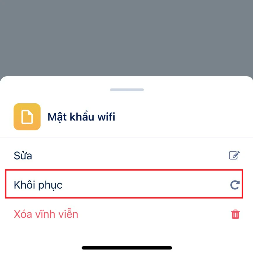 Khôi phục dữ liệu trên Di động
