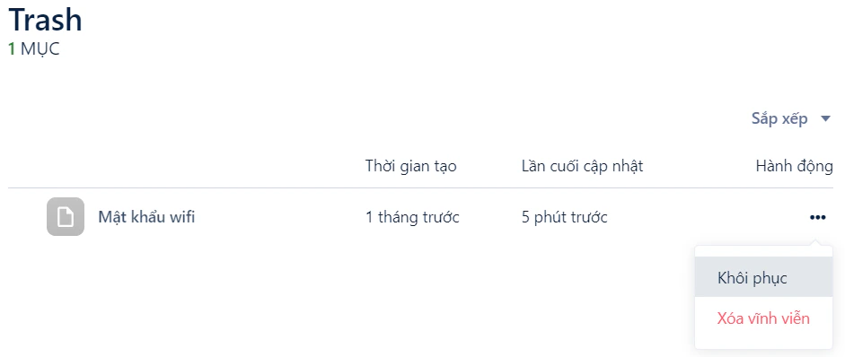 Khôi phục dữ liệu trên Web