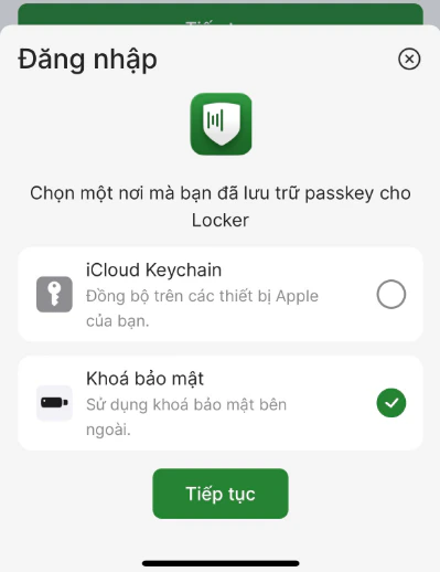 Chọn khóa bảo mật trên di động