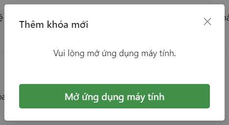 Mở ứng dụng máy tính