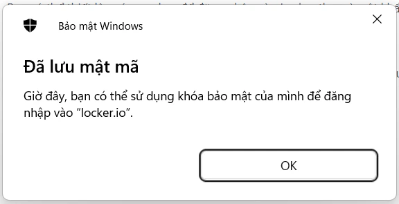 Thông báo thành công