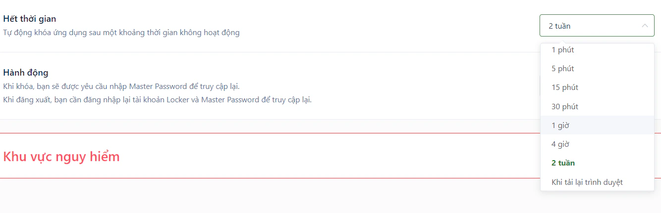 Điều chỉnh thời gian chờ trên Web và Máy tính