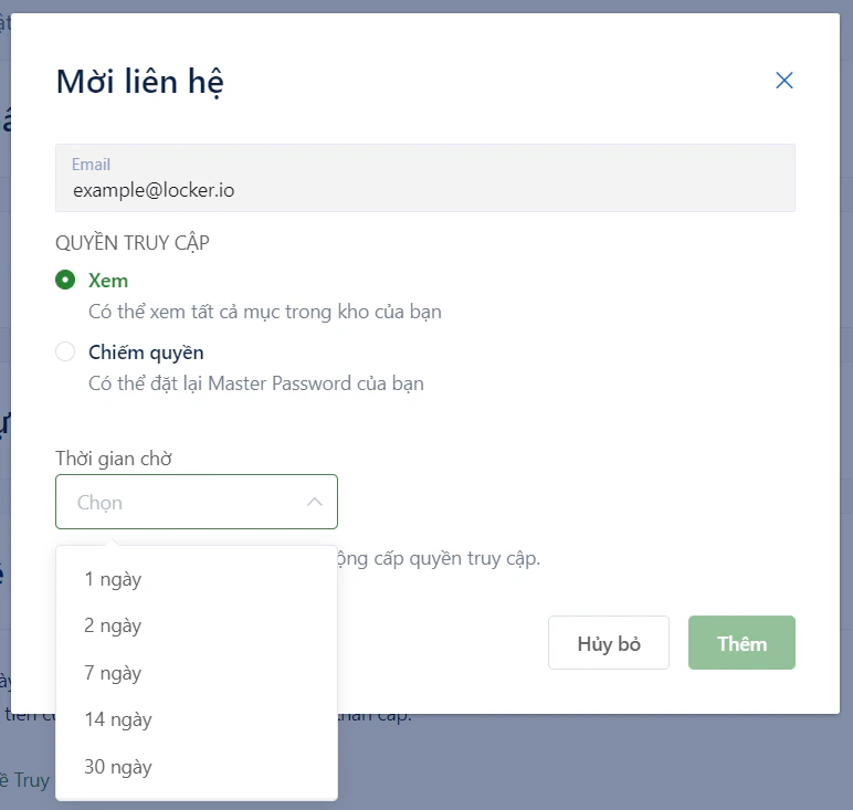 Thêm liên hệ khẩn cấp
