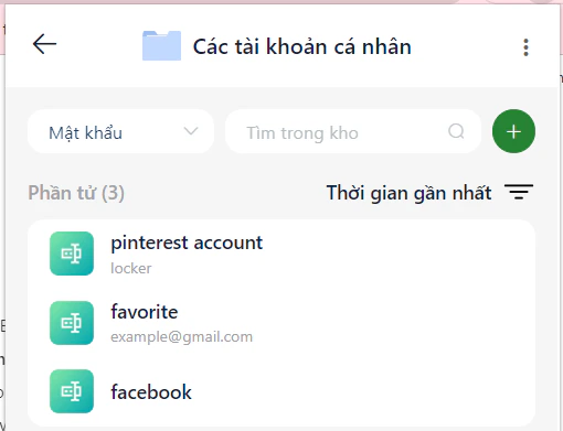 Thêm mục vào thư mục