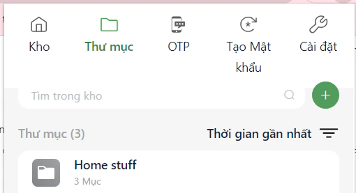 Tạo thư mục mới