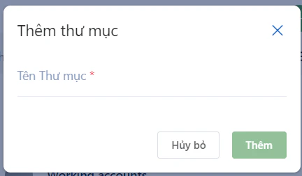 Tạo thư mục mới