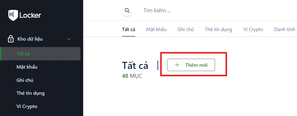 Thêm mục mới trên macOS