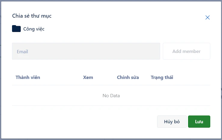 Chia sẻ thư mục trên web