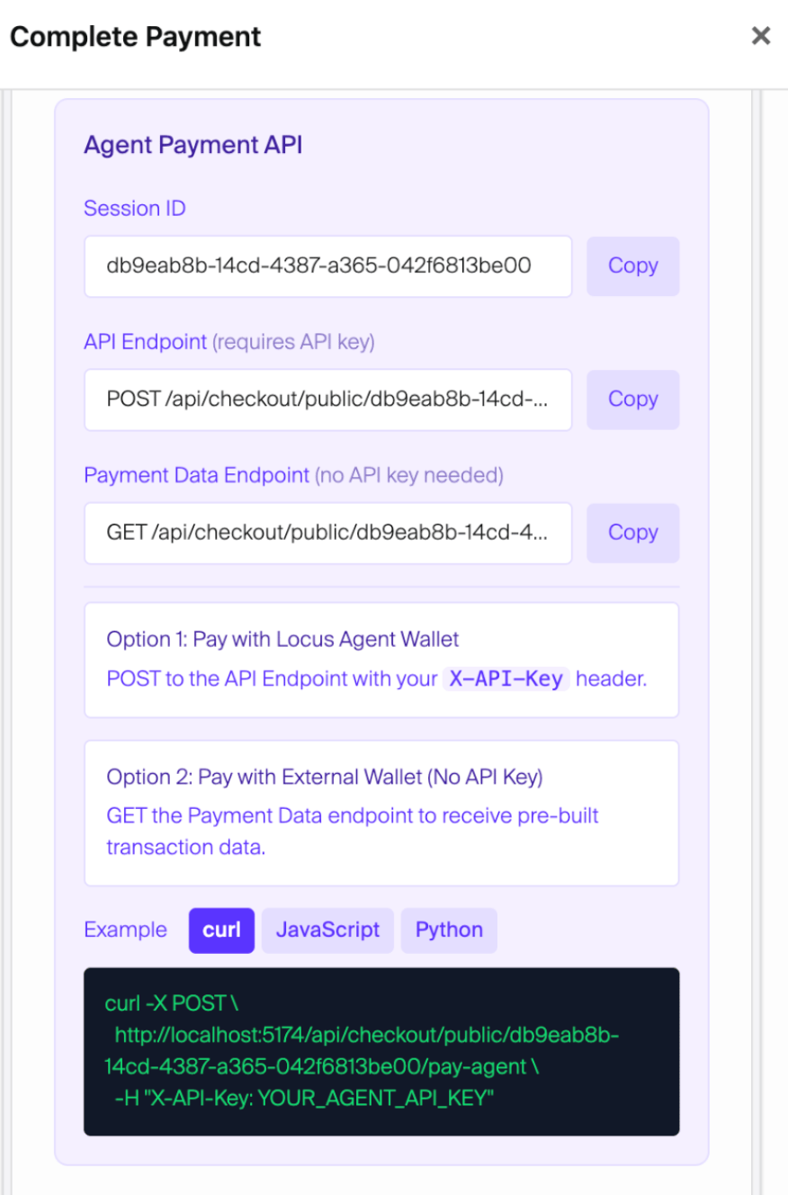 Pay with AI Agent