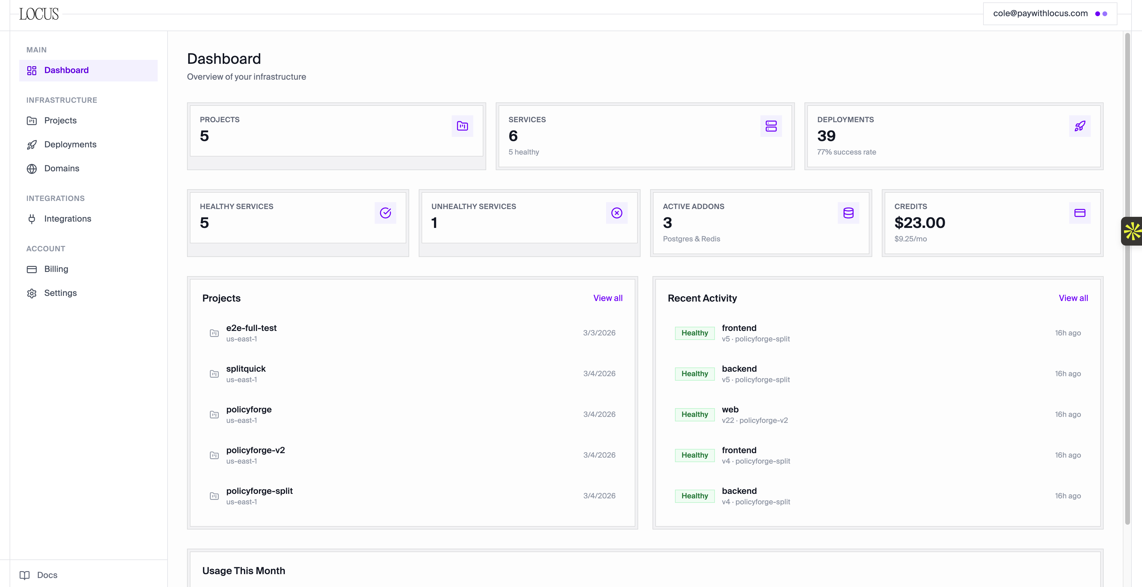 Build with Locus Tab