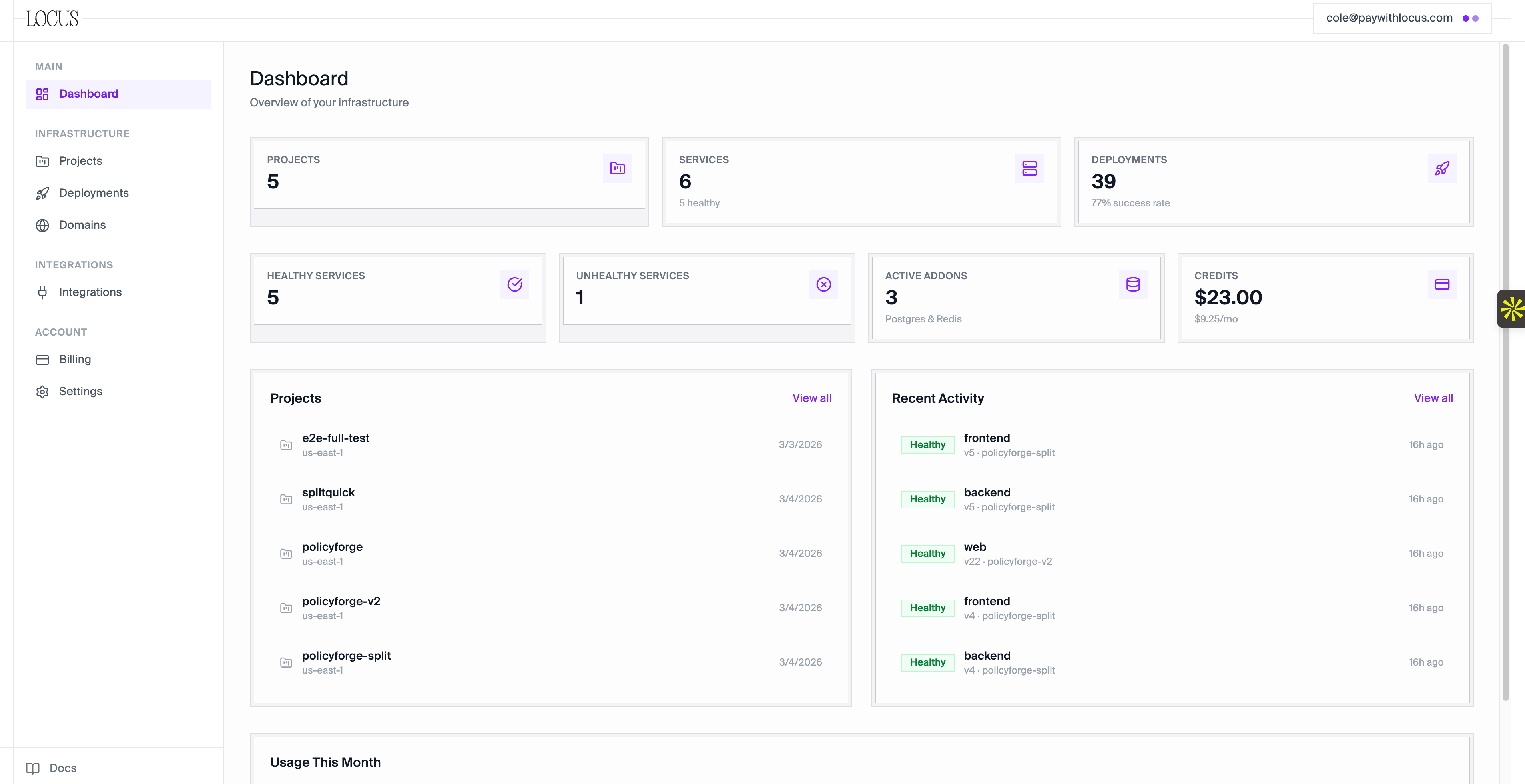Build with Locus Tab