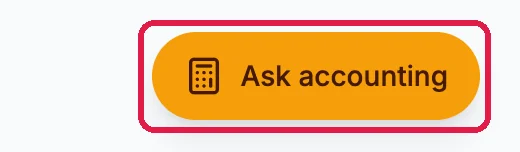 The orange Ask accounting button, outlined