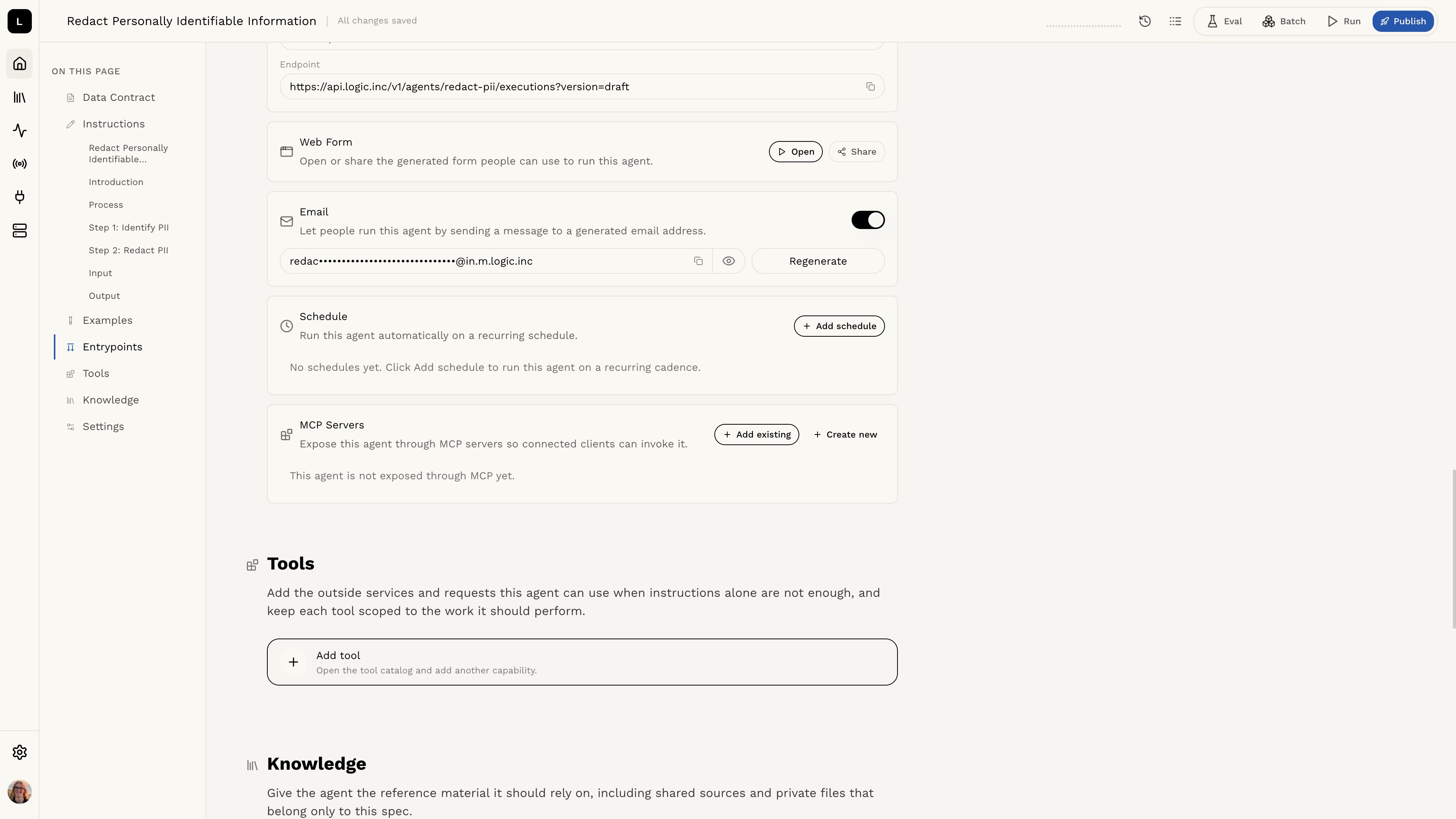 email execution enabled