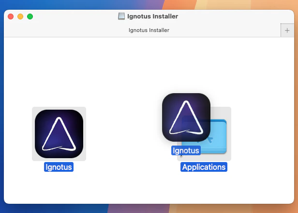 macOS installer window showing Logical being dragged to Applications folder.