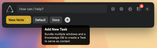 The main Logical window with the 'Add New Task' button highlighted.
