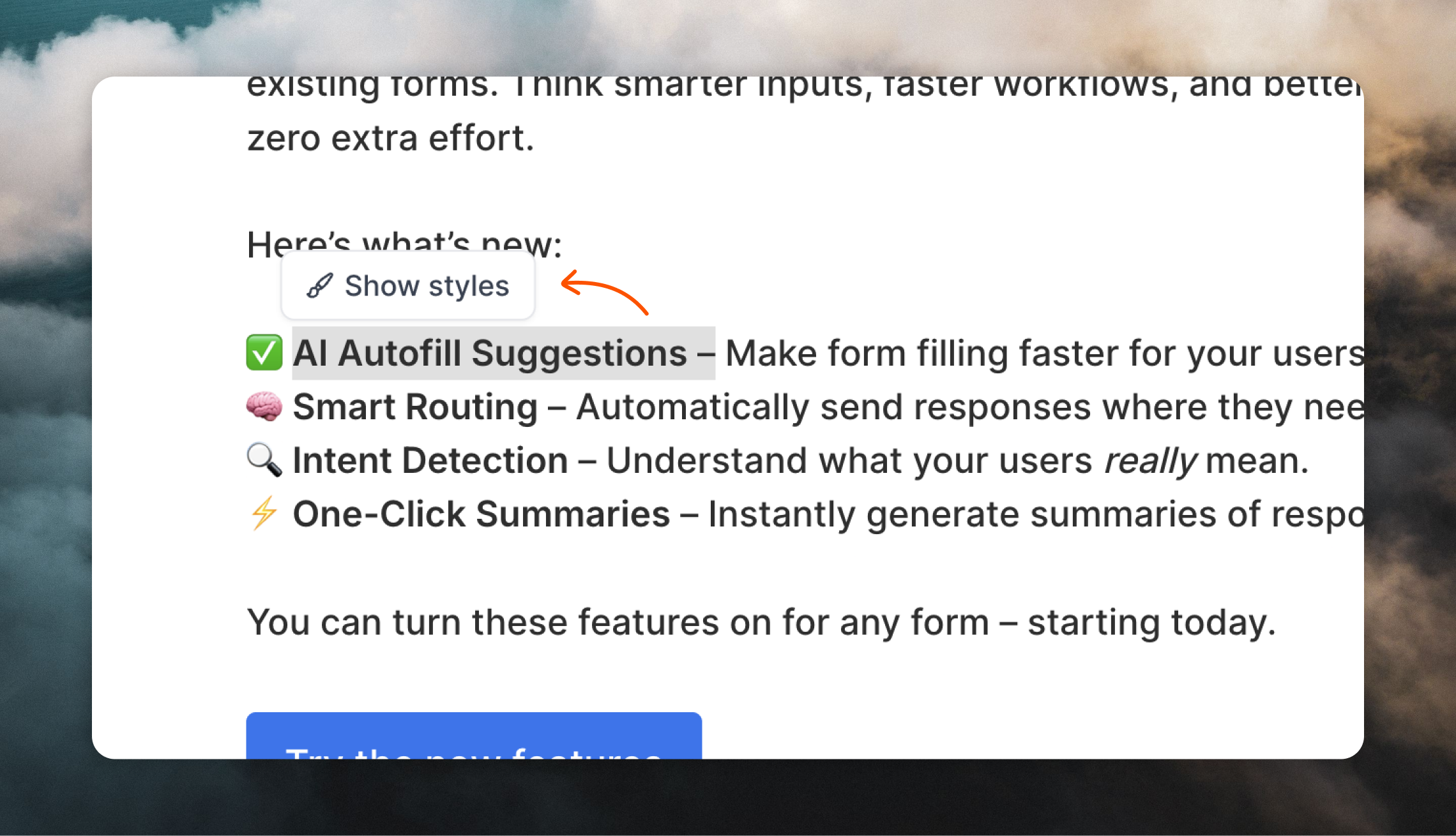 Writing mode styles