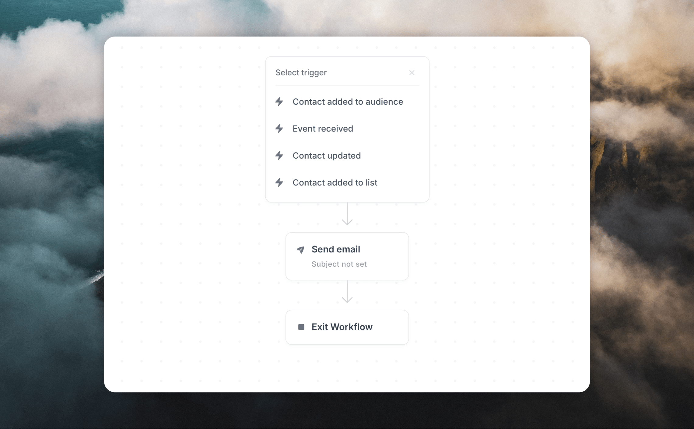 Workflow trigger options